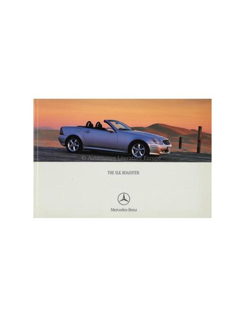 2000 MERCEDES BENZ SLK BROCHURE ENGELS, Boeken, Auto's | Folders en Tijdschriften, Ophalen of Verzenden