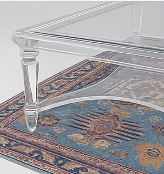 Tafel - - Salontafel gemaakt van doorzichtig plexiglas met, Antiek en Kunst, Kunst | Designobjecten
