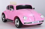 Kinderauto, VW BEETLE,  roze, 12V , leder, 2.4ghz, NIEUW!!, Verzenden