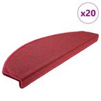 vidaXL Trapmatten 20 st 65x24x4 cm bordeauxrood, Verzenden, Nieuw