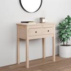 vidaXL Wandtafel 70x35x75 cm massief grenenhout, Huis en Inrichting, Tafels | Bijzettafels, Verzenden, Nieuw