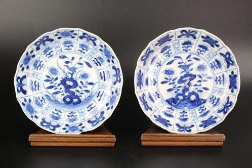 Carreau de thé (2) - Bleu et blanc - Porcelaine - Chine -, Antiquités & Art, Antiquités | Autres Antiquités