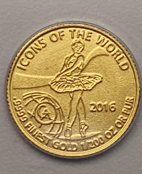 Rwanda. 10 Amafranga 2016 Icons of the World - Ballerina,, Postzegels en Munten, Munten | Europa | Niet-Euromunten