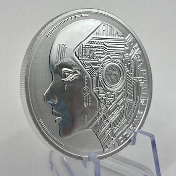 Tchad. 5000 Francs 2025 AI 1 oz Silver Coin (.999)