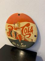 Vintage Pepsi-Cola enseigne émaillée – « Hits the Spot » –