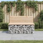 vidaXL Tuinbank schanskorfontwerp 103x70x65 cm massief, Verzenden, Nieuw