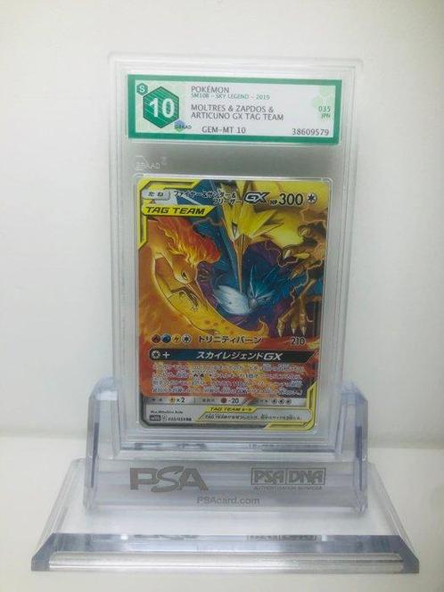Pokémon Graded card - Moltres & Zapdos & Articuno GX Tag, Hobby en Vrije tijd, Verzamelkaartspellen | Pokémon