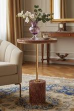 Table dappoint - Marbre, Laiton