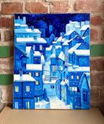 Elen Markcheva (1960) - Night. Snowing., Antiquités & Art