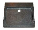Lot-50 opbouw-wastafel Limestone 50x45x6cm z/krgat