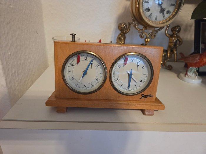 Klok - Hout - 1960-1970, Antiek en Kunst, Curiosa en Brocante