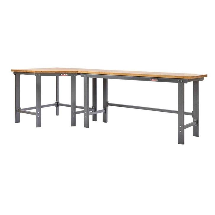 Werkbank hoekopstelling - Hoek werkbank 310 cm. lang grijs, Doe-het-zelf en Bouw, Werkbanken, Ophalen of Verzenden