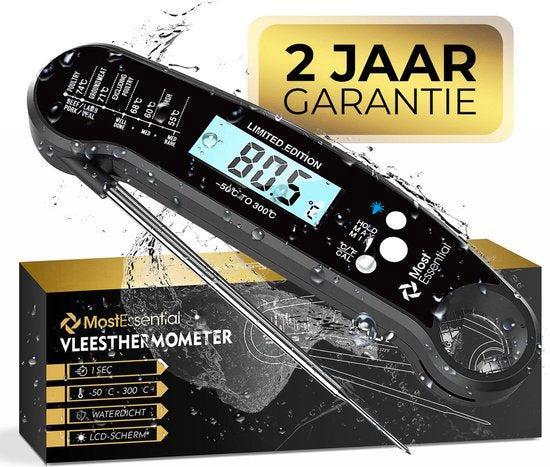 2dekans | MostEssential Premium Vleesthermometer - BBQ, Audio, Tv en Foto, Foto | Cameratassen, Ophalen of Verzenden