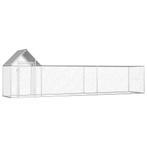 vidaXL Kippenren 5x1x1,5 m gegalvaniseerd staal, Dieren en Toebehoren, Verzenden, Nieuw