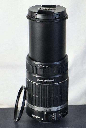 Canon EF-S 55-250mm 1:4-5.6 IS met UV-filter Objectif
