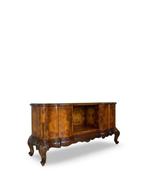 Wandtafel - Walnoot, Hout, Wortelnotenhout, Messing