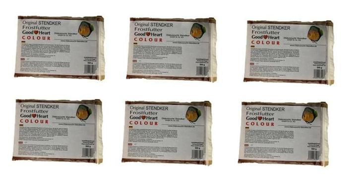 Stendker GoodHeart Colour 6x 500gr plaat (Diepvriesvoer), Dieren en Toebehoren, Vissen | Aquaria en Toebehoren, Overige typen