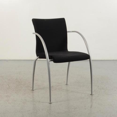 Vergaderstoel Wiesner Hager - Zwart - 4-poot onderstel, Huis en Inrichting, Stoelen, Gebruikt, Ophalen of Verzenden