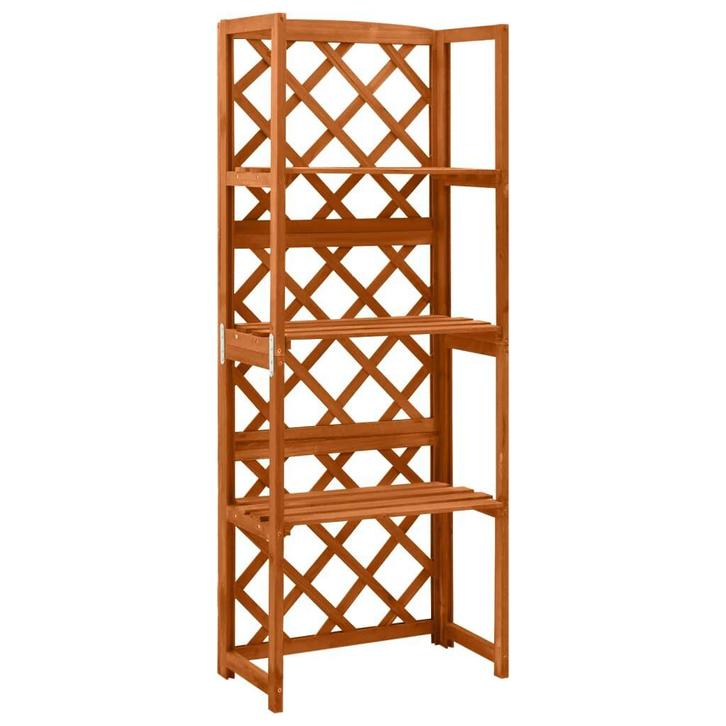 Houten Plantenrek met Schappen | Tweede Kansje | Koopjesj..., Tuin en Terras, Bloembakken en Plantenbakken, 60 cm of meer, Minder dan 60 cm