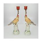 Kaarsenhouder (2) - Brons, Porselein - Luxe set, Antiek en Kunst