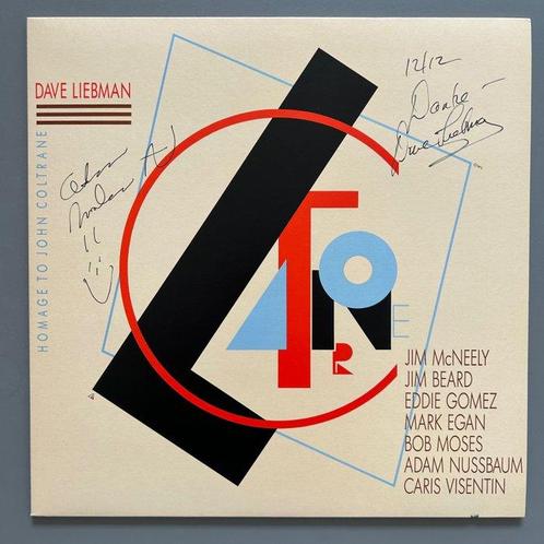 David Liebman - Homage to John Coltrane - LP - Signed by, CD & DVD, Vinyles Singles