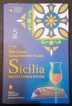 Italië. 5 Euro 2021 Emilia-Romagna + Sicilia (2 coins)