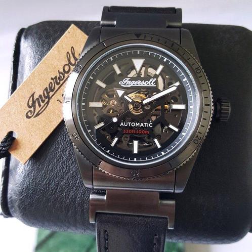 Ingersoll - Automatic - Skeleton - Black Edition - New -, Handtassen en Accessoires, Horloges | Heren