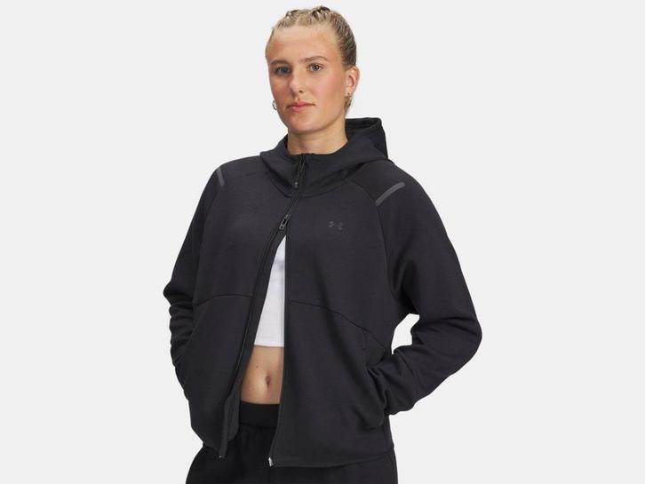 Under Armour W Unstoppable Fleece Fz-Blk - Maat MD, Kleding | Dames, Truien en Vesten, Zwart, Nieuw, Maat 38/40 (M), Ophalen of Verzenden