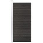 vidaXL Schuttingpaneel 95x186 cm HKC grijs, Tuin en Terras, Verzenden, Nieuw