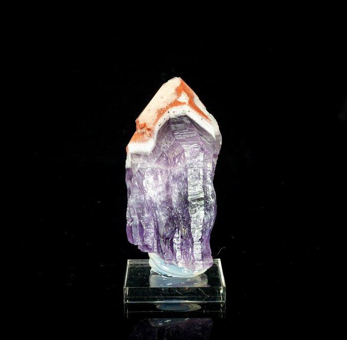 Amethistkristal met Eisenkiesel Scepter - Zeldzame, Verzamelen, Mineralen en Fossielen