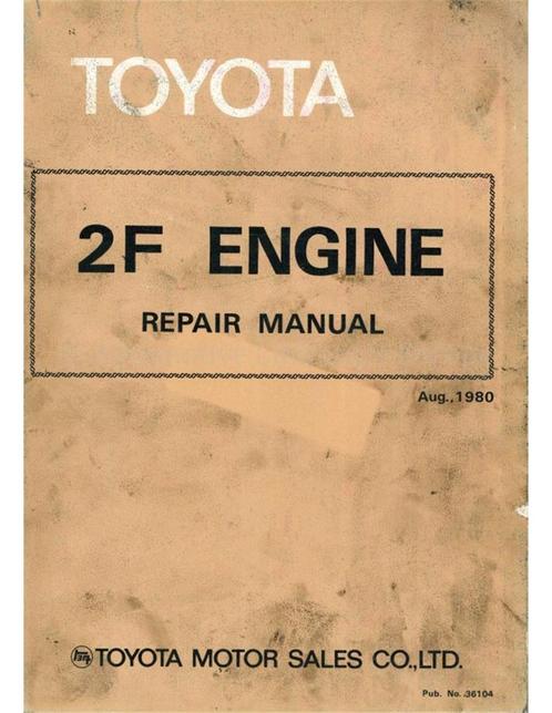 1980 TOYOTA LAND CRUISER | HEAVY DUTY TRUCK MOTOR, Auto diversen, Handleidingen en Instructieboekjes