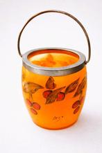 Théodore Legras – Rare Art Nouveau Amber Glass Ice Bucket