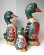 Lokeend - Stel van 3 Houten decoratie Eenden (3) - Hout