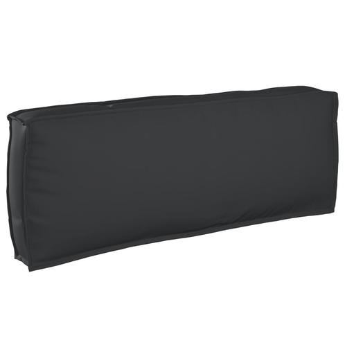 vidaXL 2-delige set van kussens voor pallets - zwarte oxford, Huis en Inrichting, Woonaccessoires | Kussens, Nieuw, Verzenden