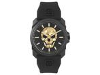 Veiling - Philipp Plein Skull King herenhorloge zwart, Handtassen en Accessoires, Horloges | Heren, Nieuw