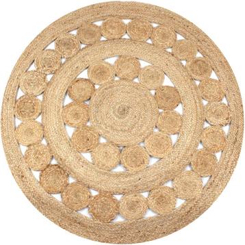 Tapijt Rond 150cm Jute | Retour Deal | 40% Korting beschikbaar voor biedingen