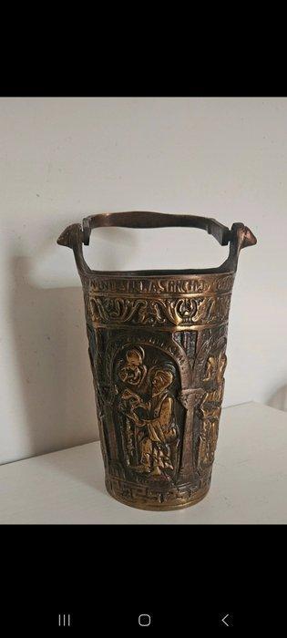 Heiligwateremmer - 17 cm - 2 kg - Brons - Begin 20e eeuw, Antiek en Kunst, Antiek | Boeken en Manuscripten