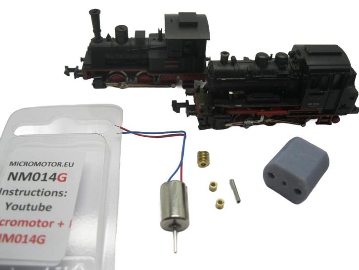 micromotor NM014G ombouwset voor minitrix BR 89, T3, Hobby en Vrije tijd, Modeltreinen | N-Spoor, Gelijkstroom, Overige typen