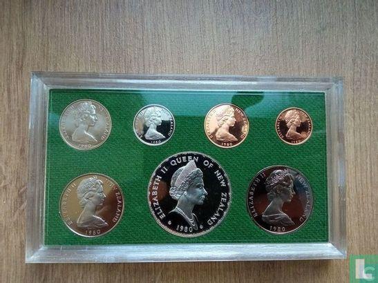 Nieuw-Zeeland jaarset 1980 (PROOF), Timbres & Monnaies, Monnaies | Océanie, Envoi