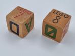 Lego - Vintage - 500 of 501 - 2 stuks houten Legoblokken uit