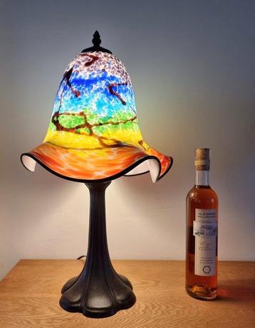 Lampe - Laiton, Verre