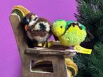 Steiff: 2 wolminiaturen vogels, EAN 7112/08 en EAN 6508.45 -