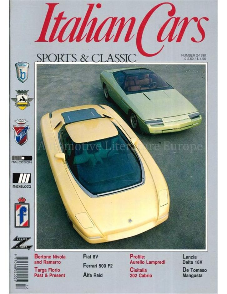 1990 ITALIAN CARS SPORTS & CLASSIC MAGAZINE ENGELS 02, Boeken, Auto's | Folders en Tijdschriften