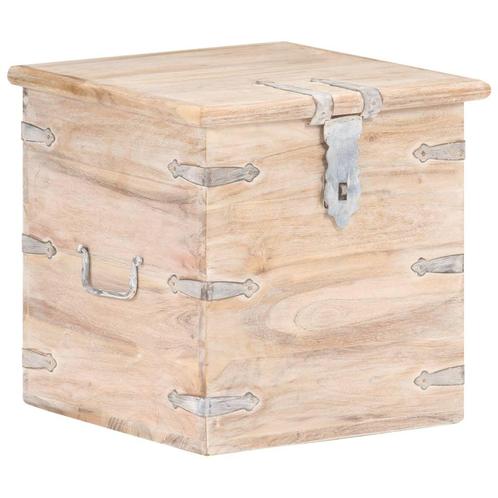 vidaXL Opbergkist 40x40x40 cm massief acaciahout, Huis en Inrichting, Kasten | Overige, Nieuw, Verzenden