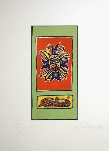 Robert Combas (1957) - Visage - Hand-signed beschikbaar voor biedingen