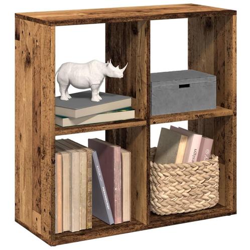 vidaXL Kamerscherm / boekenkast 69,5x29x69,5 cm hout oud, Huis en Inrichting, Kasten | Boekenkasten, Nieuw, Verzenden