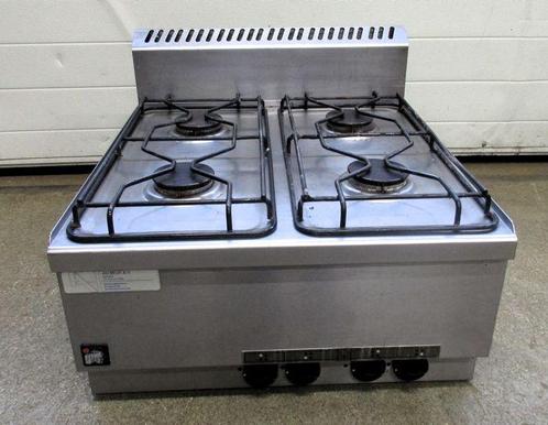RVS Fornuis met 4 Branders, 60cm, gas, Elektronische apparatuur, Fornuizen