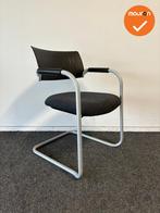 Dauphin vergaderstoel - Antraciet gemêleerde zitting - grij, Ophalen of Verzenden, Stoel