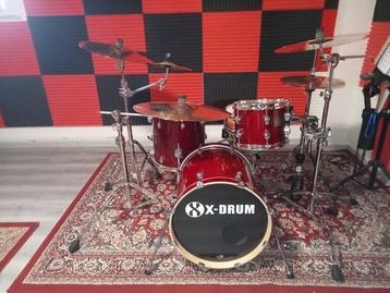 X-DRUM - PRO STAGE 2 candy red - Batterie beschikbaar voor biedingen