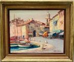 Julien Stappers (1875–1960) - Mediterranean Harbour Scene